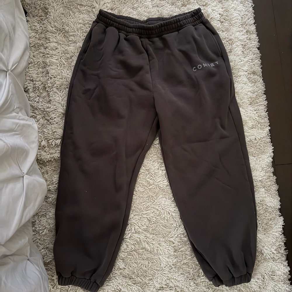 Brown Cozy Fleece Jogger Pants